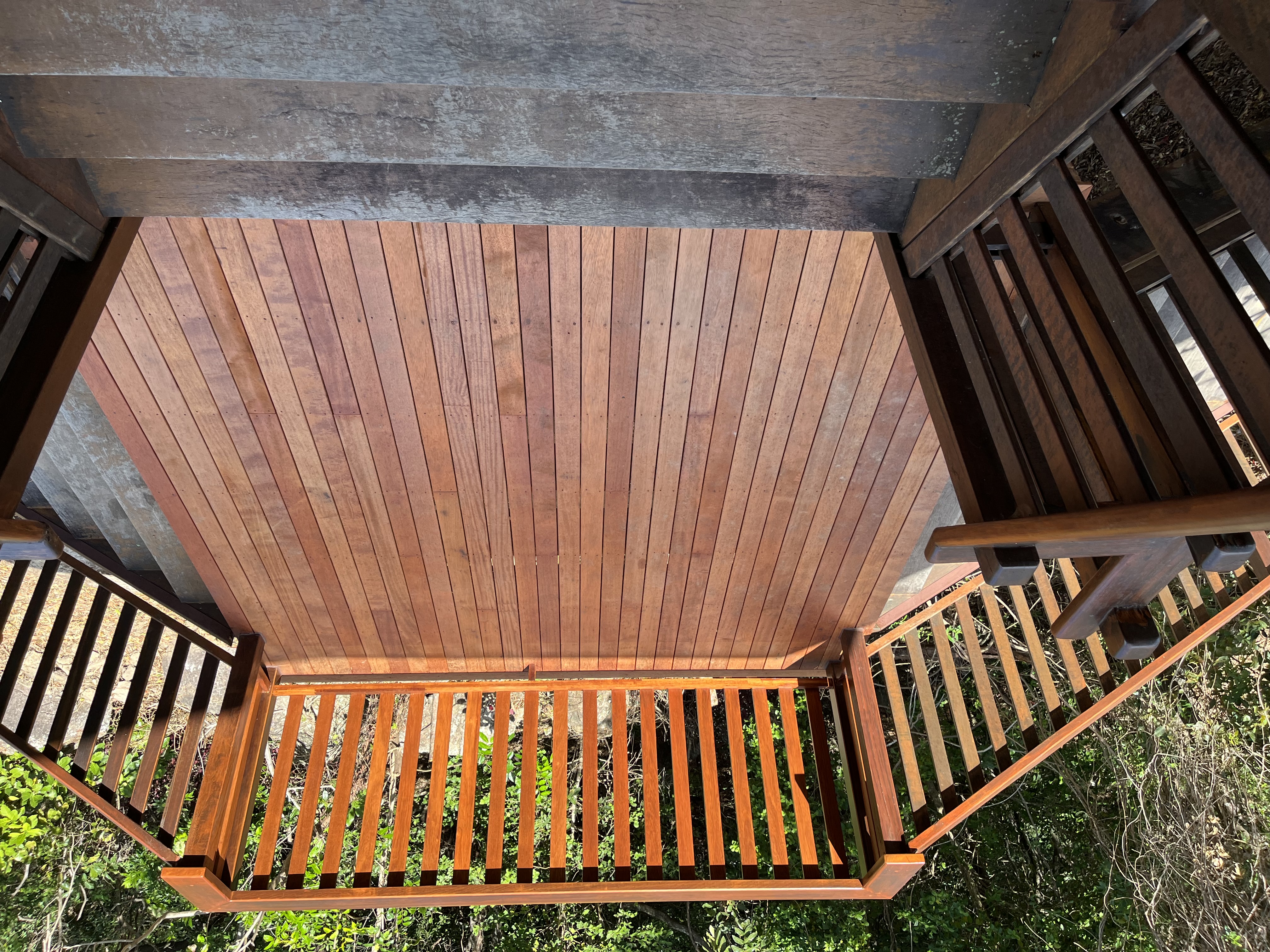 Hardwood Deck Top View